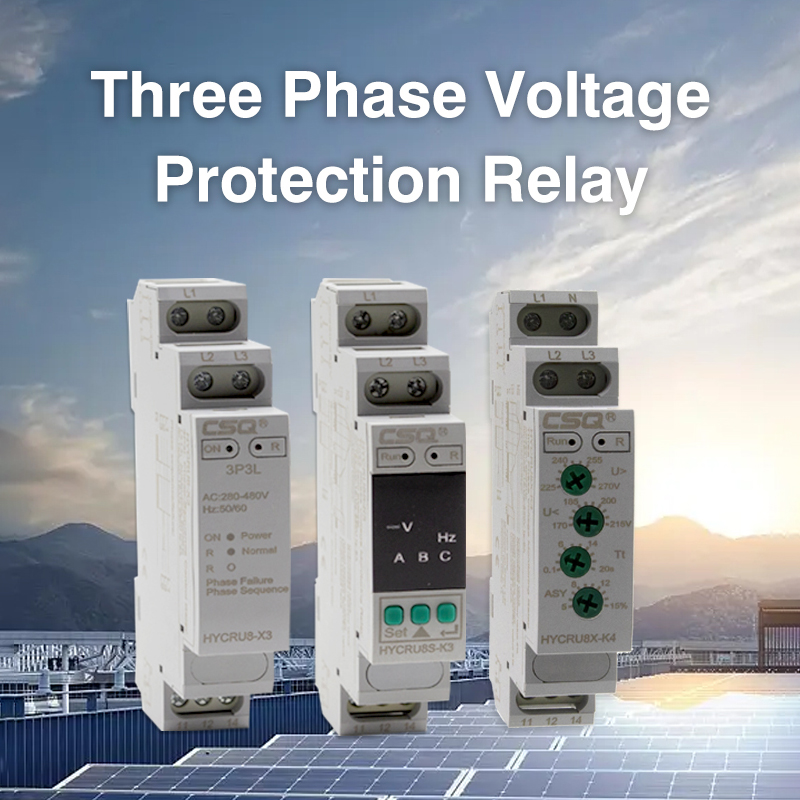 HYCRU8 Series Three Phase Voltage Protection Relay