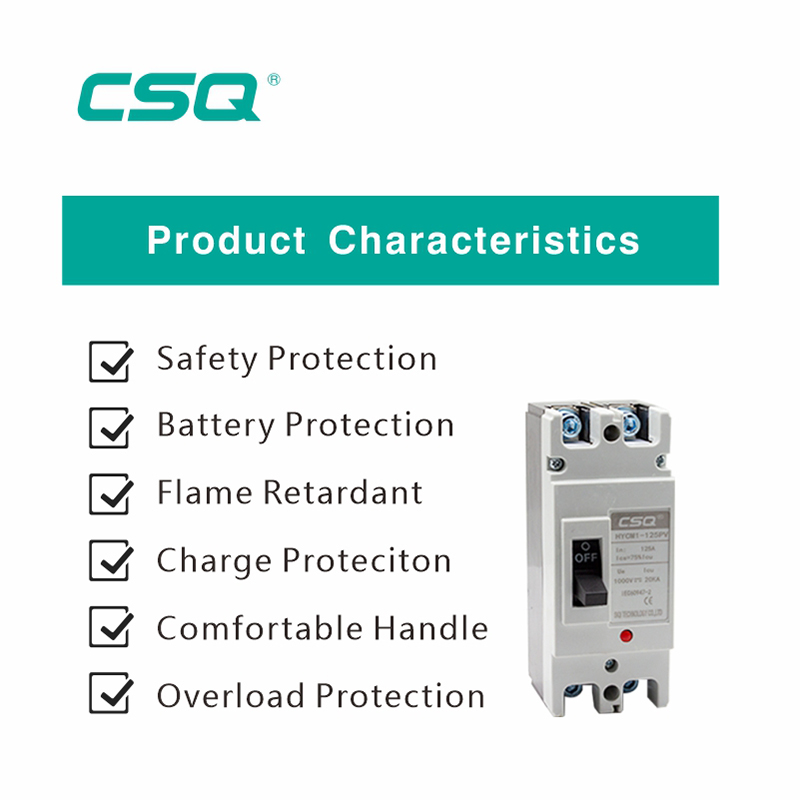 HYCM1 Series DC MCCB Molded Case Circuit Breaker